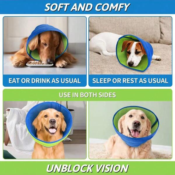 1pc Comfortable Thick Pet Elizabethan Cone, Anti-Lick & Bite Collar