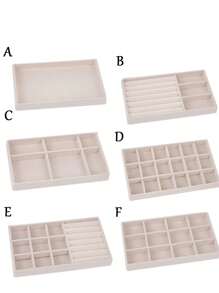 9/1pc Transparent Jewelry Organizer Tray, Large Capacity Jewelry Tray, PU Leather Multi-Function Jewelry Tray With Watch Holder, Storage For Earrings, Rings, Necklaces, Bracelets, Pendants, Makeup & Lipstick, Jewelry Display Box, Birthday & Anniversary Gift