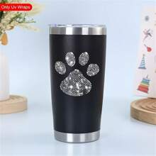 4 Stücke/Set glänzende Krallen-Muster-Themensticker mit UV DTF Transfer, wasserfest und kratzfest, geeignet für Tassen, Kaffeebecher, 16 oz Libbey Gläser, Handyhüllen, Keramikbecher, 40 oz Wasserflaschen, DIY Basteleien, Tassen-Umwicklungen, Gitarren-Dekoaufkleber, DIY-Geschenke