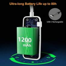 Local Delivery--19 LED Rechargeable Book Light For Reading In Bed With Memory Function- Eye Caring 3 Color Temperatures,Dimming Brightness,80 Hrs Runtime Lightweight Clip On Light For Book Lovers - 白色 - 查看 7