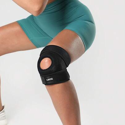VBOSI 1 chiếc đai bảo vệ đầu gối có thể điều chỉnh, có lỗ thoáng khí, dùng cho cả nam và nữ, thích hợp cho bóng rổ, chạy bộ, nâng tạ (kích cỡ nhỏ)