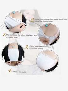 1pc Women's Summer Lace Padded Bra Inserts Anti-Exposure Bra Anti-Slip Chest Patch Ice Silk Cool Double-Layer ,Removable & Washable Push Up Bra Pads Made Of Woven Polyester,Anti-Leakage Chest Shield Pads, Women's Lingerie & Underwear Accessories,Anti-Slip Chest Strap Anti-Exposure Lace Seamless False Collar Bra Wrap Vest Low Tie Shame Plate To Cover Cleavage, Shame Plate, Low Tie Lace Panel