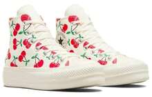 Chuck All Star Lift Platform High 'Cherries' Cream Egret Red Green Sneakers Women A08096C - Nhiều màu - Xem 3