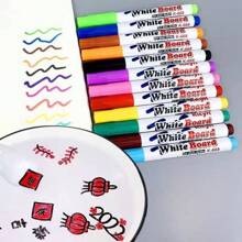 8/12pcs Floating Ink Magic Water Drawing Pens, Educational Toys Colored Pens, Suitable For Painting (Some Pattern Colors Are Random)