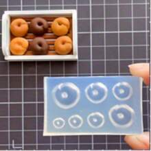 1 Set 16pcs Mini Food Silicone Mold Kit, Suitable For DIY Resin & Clay Craft - Mini Pendant/Decoration Maker, Designs Include Croissant, Macaron And Cream Puff - White - View 16