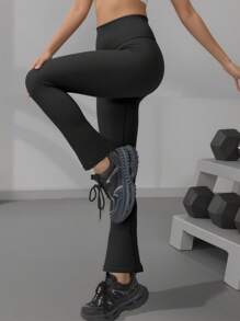 Soyun Damen Weite Hose mit hoher Taille, hautfreundlich, locker für Outdoor-Sport, Lässig und Unterhaltung, Fitnessstudio, Reisen