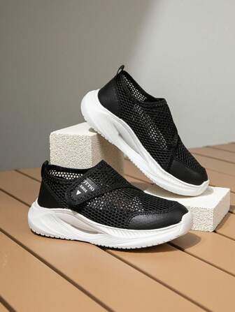 1 Pair Kids' Breathable Mesh Sneakers, Lightweight & Comfortable For Outdoor & Indoor Activities, Suitable For Boys & Girls, Summer