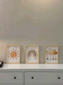 1set Wood Frame DIY 30x40 40x60cm 50x70cm For Canvas Oil Painting Pine Wood Frame, Wall Art Painting, Diamond Painting Frame, Mortise And Tenon Wooden Strips, Thickened Brushwork, Stretching Silk Frame, Exercises, Wooden Inner Frame Living Room Bedroom Home Decoration Gifts Birthday Graduation