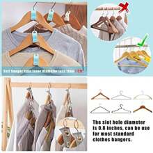 60PCS Clothes Hanger Connector Hooks Cascading Clothes Space Saving Organizer