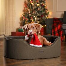 Feandrea Dog Bed/Basket, Reversible Cushion, Washable, Brown - Brown - View 1