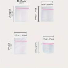 Large Capacity Foldable Pop-Up Mesh Laundry Basket With Handle And 4 Mesh Laundry Bags, Suitable For Bathroom, Bedroom, Dormitory And Laundry Room Storage And Organization, Machine Washable To Prevent Tangling And Damage