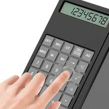 学生用科学计算器，12 位大屏幕，带记事本的数学计算器，初中高中用品和大学课堂必备品 - 彩色 - 查看 10