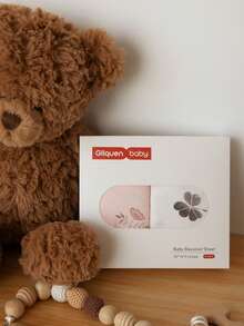 GLLQUEN BABY Bassinet Sheets 2 Packs, Breathable Cozy Fitted Mattress Sheet, Elastic Travel Crib Fashionable Floral Pattern, Cradle Sheets For Baby Boy Girls 32"X16"(Rabbit), Oeko-Tex Certificated