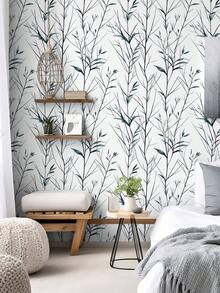 1 Roll 1m/3m/5m Retro Tree Branches Minimalist Wallpaper, Suitable For Home Renovation, Room Decoration, Cabinet Refurbishing, Bathroom Decoration, Vinyl Wall, DIY, Waterproof, Anti-Fouling, Aluminum Foil Wallpaper, Opaque, Good Ductility, Easy To Clean, Self-Adhesive Wall Paper, Wallpaper, Wall Decals - Multicolor - View 14