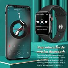 Reloj inteligente multifuncional, adecuado para hombres y mujeres, con múltiples modos deportivos, adecuado para iOS y Androide - Negro - Ver 5