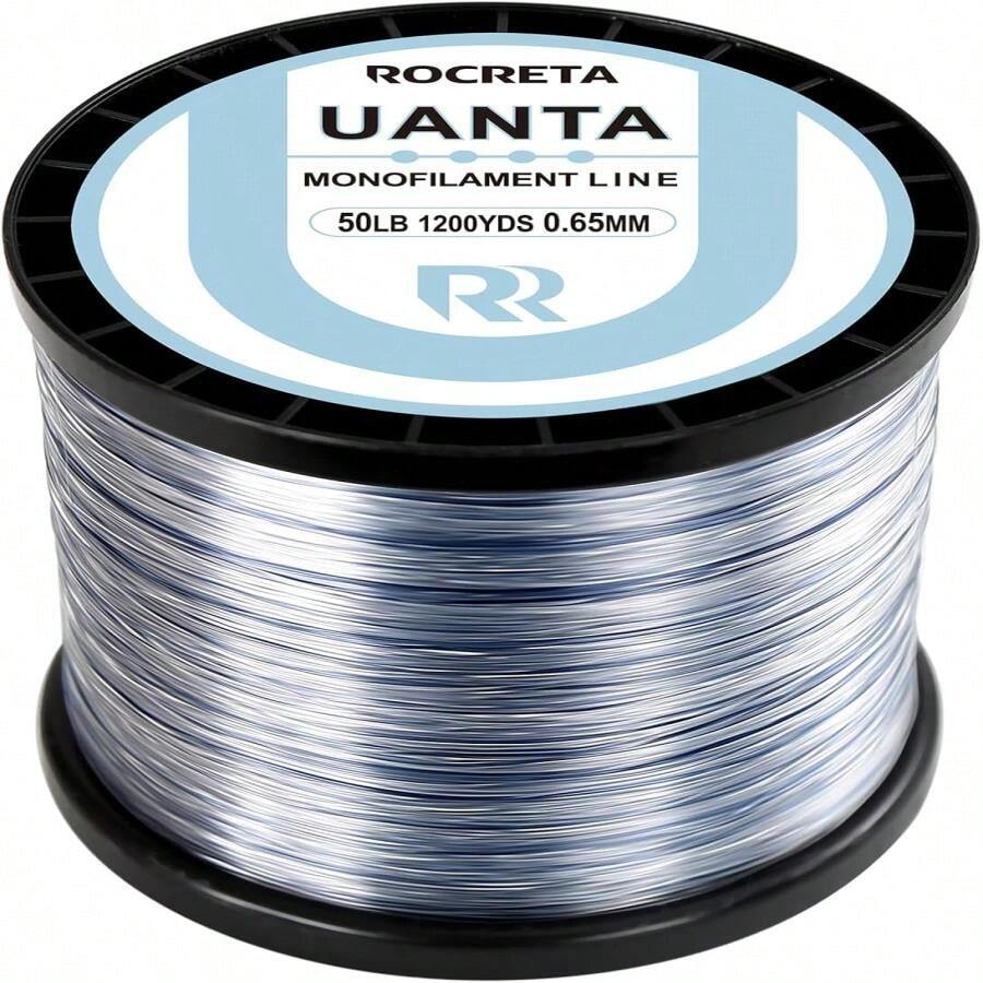 ROCRETA UANTA Monofilament Fishing Line, Superior Abrasion Resistance Mono Line, Ultimate Saltwater Fishing Line Leader Materials, 2025 New Fishing Line Unique Camo Design - 3LB(300YDS) - View 1