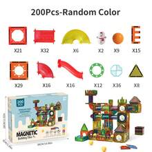 Children's Magnetic Marble Pipe Building Blocks, 3D Educational Building Block Toys, Magnetic Marble Runway Building Block Toys, Suitable For 3 4 5 6 7 8 Years Old Boys And Girls Toddler Magnetic Building Blocks Preschool Education STEM Learning Building - Multicolor - View 16
