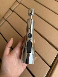 1个厨房水龙头延长杆，带3档可调节水喷头，360°旋转ABS黄铜连接防溅水龙头喷头，厨房用品，厨房配件，厨房工具 - 彩色 - 查看 9