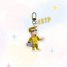 Mbti Keychain MBTI 16 Personality Goods Acrylic Keychain School Bag Strap Accessory Character Gift Cute Keychain - ESTP - Ver 1