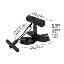 Sit-Ups Stand Bar Floor Reusable Nordic Hamstring Curl Strap Sit Up Exercise Equipment - Black - View 6