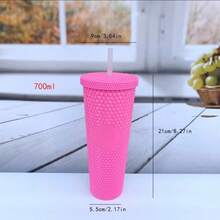 3PCS 1100ML+700ML+400ML Durian Shape Cup Set, Large Capacity Cups With Lids & Straws, Practical & Aesthetically , Suitable For Travel, Outdoor, Camping, Fitness, Office, Ideal For Holidays, Birthday, Anniversary Gifts - Multicolor - View 17