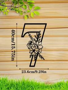 1 件 0-9 可组合花卉数字金属墙饰、金属号码牌、门牌、户外邮箱号码、家居装饰、花园装饰、家庭入口、车库门、商店、工作室装饰、家庭地址号码牌、墙饰、万圣节感恩节、装饰礼物 - 多色3 - 查看 13