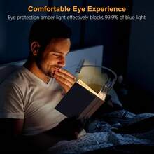 Local Delivery--19 LED Rechargeable Book Light For Reading In Bed With Memory Function- Eye Caring 3 Color Temperatures,Dimming Brightness,80 Hrs Runtime Lightweight Clip On Light For Book Lovers - 太平洋藍 - 查看 4