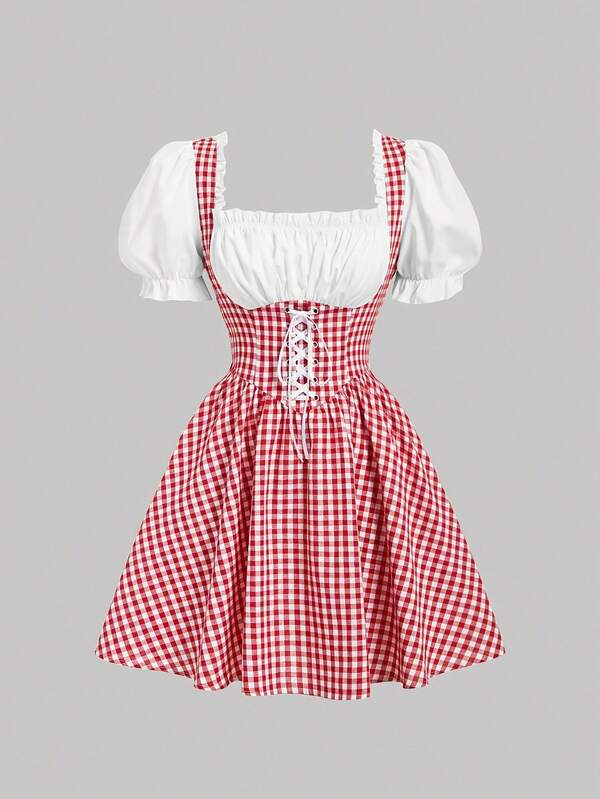 ii Women's German Dirndl Dress Costumes For Traditional Bavarian Oktoberfest Carnival Halloween