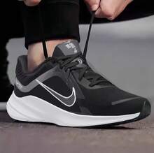 Nike QUEST 5男士耐磨舒適透氣運動跑步鞋 - 黑色 - 查看 5