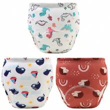 5pcs Reusable Baby Potty Training Underwear, Comfortable Breathable Thin Anti-Leak Cloth Diapers For Newborn Baby Boys Girls, Washable, Breathable Training Pants, Leakproof, Unisex, All Season Infant Clothing - Elegant Printed Patterns, Great Gift For Every Baby - Multicolor - View 41