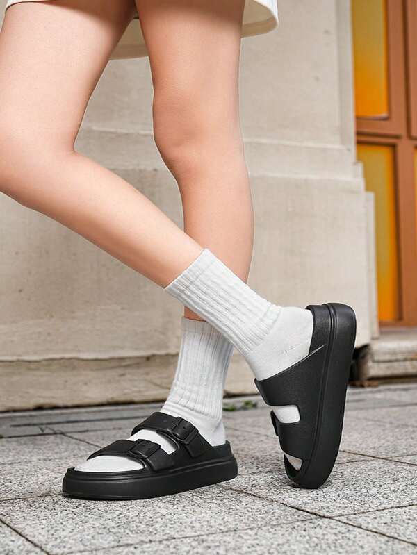 2025 Plus Size Women Slip-On Lightweight Soft & Comfortable EVA Non-Slip Casual Slippers, Suitable For Indoor And Outdoor Wear