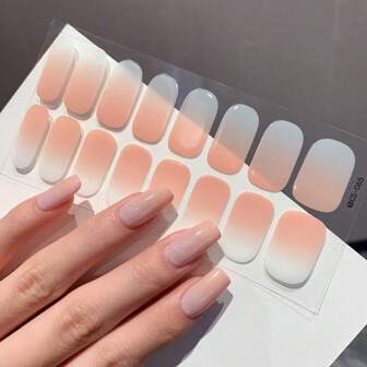1 pieza Calcomanía de arte de uñas, calcomanía completa de uñas, autoadhesiva e impermeable, adecuada para decoración de esmalte de uñas para mujeres