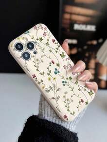 Funda para phone (1 unidad), diseño floral retro, compatible con phone X/XS, XS Max, 11, 12, 13, 14, 15 y 16. - Multicolor 5 - Ver 3