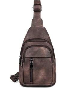 MASINTOR Sling Bag Women - Crossbody Bags Fanny Pack With Vegan Leather - Adjustable Sling Backack Travel Mocha Brown - Mocha Coffee - View 7