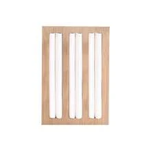 1 pieza, bandeja de exhibición de madera para anillos y aretes, bandeja de exhibición para 100 anillos y aretes, almacenamiento de mostrador, tamaño: diámetro: 5.9 pulgadas - 6021-3-O - Ver 3