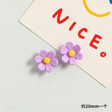 Imán de nevera decorativo de flores de resina de tres dimensiones con seis pétalos, creativo para el hogar de la cocina, pizarra fuerte para fotos y mensajes