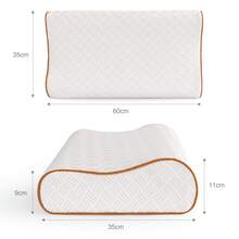 Twirest 2PCS Memory Foam Cervical Pillow For Neck Pain Relief - Adjustable Orthopedic Contoured Pillow With Ergonomic Support For Side, Back & Stomach Sleepers - White - View 12