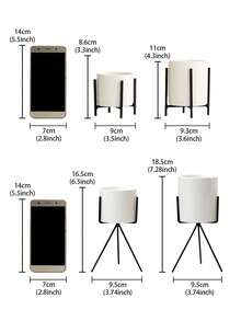 1pc Porcelain Flower Vase, Modern Two Tone Vase For Flower And Home Decor,Home Decor,Flower Vase,Centerpiece,Table Decor Gifts Birthday Graduation Room Decor Glass Vase