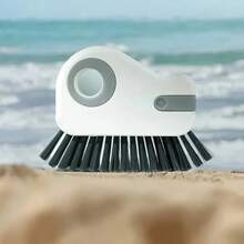 1 pieza Cepillo limpiador de guías de ventanas 2 en 1, cepillo extraíble para umbral de puertas y ventanas, limpiador de esquinas de cristal, limpiador de plástico no eléctrico para bordes y ranuras de ventanas
