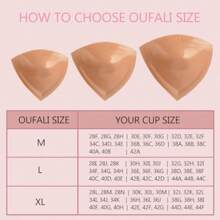 LookLarge Size Lift Inserts Sticky Bra Lightly Padded For Large Bust Adhesive Lifting Bras For D+ Cup Reusable!