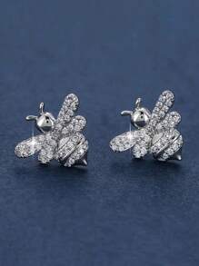 1 Paar wunderschöne Kubikzirkonia Bienen Ohrstecker für Frauen, geeignet für Hochzeit, Verlobung, Jahrestag, Party, Schmuck, Valentinstag Geschenk