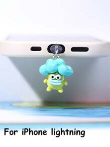 1/5pcs Funny Cartoon Vegetable Series Charging Port Dust Plug, Creative Cute Fashion Unique Broccoli, Scallion, Corn, Eggplant, Carrot Shaped 3D Resin Pendant, Transparent Silicone Smartphone Earphone Tablet Kindle Dust Plug Accessory Decoration Charm, Phone Charging Port Decor Pendant, Suitable As Small Gift, Waterproof Anti-Dust For IPhone Lightning/Type-C, Protect Phone Charging Port Firmly