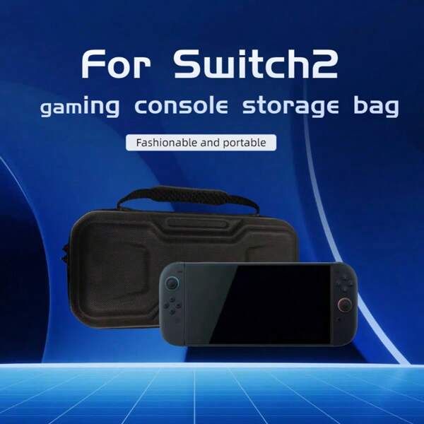 Estuche protector acolchado para 2 consolas, material grueso a prueba de golpes en PU, bolsa de almacenamiento portátil a prueba de agua para consola de juegos de mano.