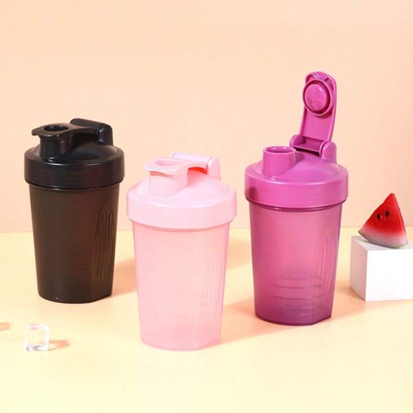 Shake Cup Sportwaterbeker Draagbare eiwitpoeder Maaltijdvervanger Milkshake Mengbeker 500ml Plastic Fitness Shake Cup, Unisex