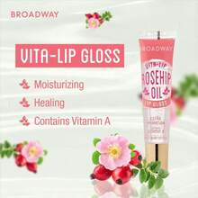 Ruby Kisses  Vita-Lip Clear Lip Gloss (Rosehip Oil 3 Pack), Ultra-Hydrating &Amp; Soothing Formula With Vitamin Oils, High-Shine Non-Sticky Finish, Healing Glossy Lip Balm With Vitamin A - quả tầm xuân - Xem 3