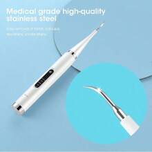 Electric Toothbrush,Electric Teeth Cleaner, Teeth Whitening Dental Calculus Scaler Plaque Coffee Stain Tartar Removal 5 Adjustable Modes 500mAh Rechargeable High Frequency Oral Tools