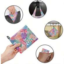 1 Stück (mit Münztasche) modische bedruckte Tragetasche mit großem Fassungsvermögen, tragbare faltbare Einkaufstasche, Schultertasche, wiederverwendbare Tasche