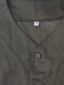 Men'S Dominican #13 Black Baseball Jersey, 100% Polyester V-Neck Knit Fabric T-Shirt, Embroidered Letter & Number Design, Short Sleeve, Loose Fit For Sports, Party, Casual Wear - Universal Adult Sports Top - Black - View 6