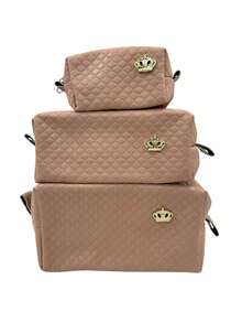 KIT 5 Conjunto de Necessaires Organizador Feminino 15 peças Maquiagem Cosméticos Higiene Viagem