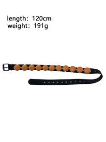 1pc Unisex Waist Chain Hamburger Shaped Waist Belt, Versatile Denim Punk Y2K Street Style, Suitable For Streetwear And Photography